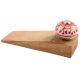 2 Pieces Red Zinnia Flower Ceramic Wooden Door Stopper